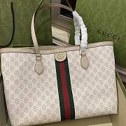 Fortok Gucci Ophidia GG Medium Tote Bag Canvas Beige 38x28x14cm  - 1