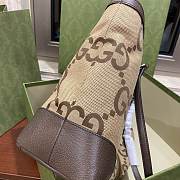 Fortok Gucci GG Medium Tote Bag Canvas Brown 38x28x14cm  - 6