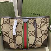 Fortok Gucci GG Medium Tote Bag Canvas Brown 38x28x14cm  - 5
