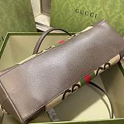 Fortok Gucci GG Medium Tote Bag Canvas Brown 38x28x14cm  - 2