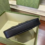 Fortok Gucci Jackie 1961 Mini Shoulder Bag Denim Black 20×4×13cm - 6