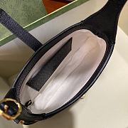Fortok Gucci Jackie 1961 Mini Shoulder Bag Denim Black 20×4×13cm - 4