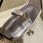 Fortok Gucci Jackie 1961 Mini Shoulder Bag Canvas Beige 20×4×13cm - 6