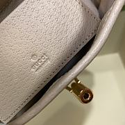 Fortok Gucci Jackie 1961 Mini Shoulder Bag Canvas Beige 20×4×13cm - 5