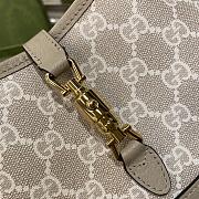 Fortok Gucci Jackie 1961 Mini Shoulder Bag Canvas Beige 20×4×13cm - 3
