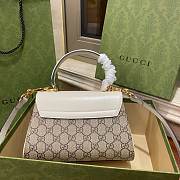 Fortok Gucci Horsebit 1955 mini bag Canvas Beige 22/16/10.5cm - 5