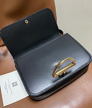 Fortok Gucci Siena small shoulder bag Black Leather 22.5*14*8CM - 4