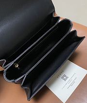 Fortok Gucci Siena small shoulder bag Black Leather 22.5*14*8CM - 3