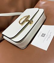 Fortok Gucci Siena small shoulder bag White Leather 22.5*14*8CM - 2
