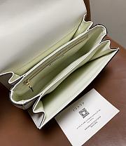 Fortok Gucci Siena small shoulder bag White Leather 22.5*14*8CM - 3