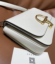 Fortok Gucci Siena small shoulder bag White Leather 22.5*14*8CM - 6