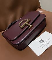 Fortok Gucci Siena small shoulder bag Rouge Leather 22.5*14*8CM - 2