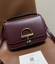 Fortok Gucci Siena small shoulder bag Rouge Leather 22.5*14*8CM - 4