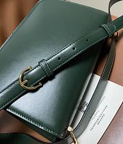 Fortok Gucci Siena small shoulder bag Green Leather 22.5*14*8CM - 5
