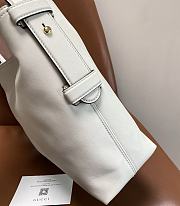Fortok Gucci Beatrix medium tote bag White Leather 35*27.5*11cm - 5