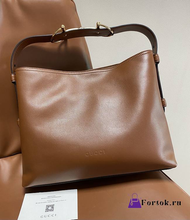 Fortok Gucci Beatrix medium tote bag Brown Leather 35*27.5*11cm - 1