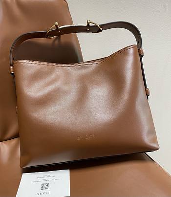 Fortok Gucci Beatrix medium tote bag Brown Leather 35*27.5*11cm