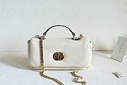 Fortok Gucci GG Milano Mini Top Handle Bag in white leather 21 x 12.5 x 4.6cm - 1