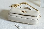 Fortok Gucci GG Milano Mini Top Handle Bag in white leather 21 x 12.5 x 4.6cm - 6