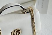 Fortok Gucci GG Milano Mini Top Handle Bag in white leather 21 x 12.5 x 4.6cm - 5