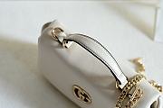 Fortok Gucci GG Milano Mini Top Handle Bag in white leather 21 x 12.5 x 4.6cm - 4