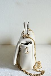 Fortok Gucci GG Milano Mini Top Handle Bag in white leather 21 x 12.5 x 4.6cm - 3