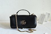 Fortok Gucci GG Milano Mini Top Handle Bag in Black leather 21 x 12.5 x 4.6cm - 1