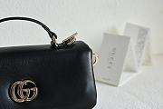 Fortok Gucci GG Milano Mini Top Handle Bag in Black leather 21 x 12.5 x 4.6cm - 4