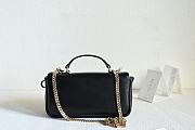 Fortok Gucci GG Milano Mini Top Handle Bag in Black leather 21 x 12.5 x 4.6cm - 2