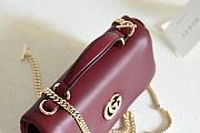 Fortok Gucci GG Milano Mini Top Handle Bag in Rouge leather 21 x 12.5 x 4.6cm - 6
