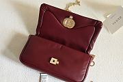 Fortok Gucci GG Milano Mini Top Handle Bag in Rouge leather 21 x 12.5 x 4.6cm - 2