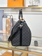 Fortok Louis Vuitton Keepall Bandoulière 45 in Damier Graphite Canvas 45x27x20cm - 5