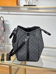 Fortok Louis Vuitton Keepall Bandoulière 45 in Damier Graphite Canvas 45x27x20cm - 3