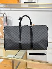Fortok Louis Vuitton Keepall Bandoulière 50 in Damier Graphite Canvas 50x29x23cm - 2