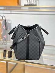 Fortok Louis Vuitton Keepall Bandoulière 50 in Damier Graphite Canvas 50x29x23cm - 3