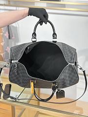 Fortok Louis Vuitton Keepall Bandoulière 50 in Damier Graphite Canvas 50x29x23cm - 6