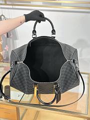Fortok Louis Vuitton Keepall Bandoulière 55 in Damier Graphite Canvas 55x31x26cm - 5