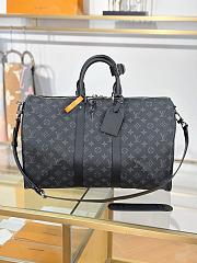 Fortok Louis Vuitton Keepall Bandoulière 45 in Monogram Eclipse canvas 45x27x20cm - 1
