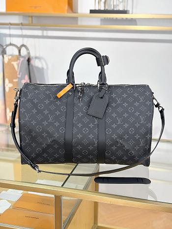 Fortok Louis Vuitton Keepall Bandoulière 45 in Monogram Eclipse canvas 45x27x20cm
