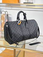 Fortok Louis Vuitton Keepall Bandoulière 45 in Monogram Eclipse canvas 45x27x20cm - 5
