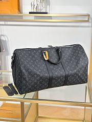 Fortok Louis Vuitton Keepall Bandoulière 55 in Monogram Eclipse canvas 55x31x26cm  - 6