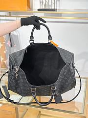 Fortok Louis Vuitton Keepall Bandoulière 55 in Monogram Eclipse canvas 55x31x26cm  - 3