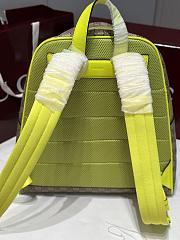 Fortok Gucci GG Supreme backpack with yellow graffiti-style 36.5 x 41 x 18cm - 6