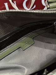 Fortok Gucci Ophidia Leather-Trimmed Monogrammed Coated-Canvas Duffle Bag Green 52x32x28cm - 5