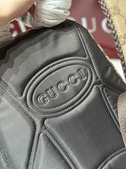 Fortok Gucci Medium Backpack with Logo Fabric in Brown 40x36.5x23cm - 6