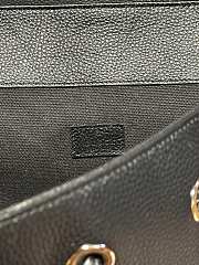 Fortok Gucci Medium Backpack with Web in black leather 34x 40x 12cm - 6