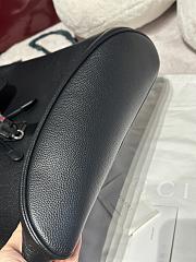 Fortok Gucci Medium Backpack with Web in black leather 34x 40x 12cm - 4
