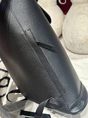 Fortok Gucci Medium Backpack with Web in black leather 34x 40x 12cm - 2