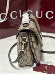Fortok Gucci Ophidia medium top handle bag Brown 24×17.5×11.5cm - 6