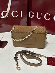 Fortok  Gucci GG Marmont small shoulder bag in a Brown 1.5×14x9cm  - 6
